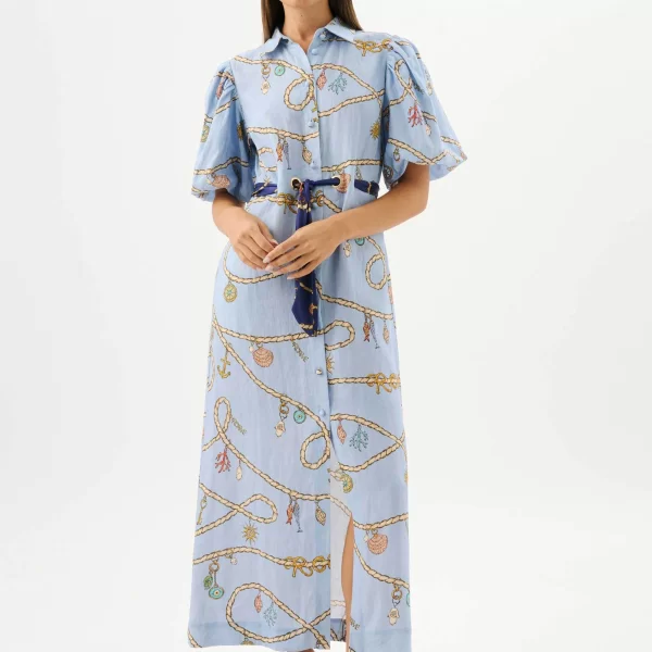 Roame γυναικείο midi φόρεμα σεμιζιέ 