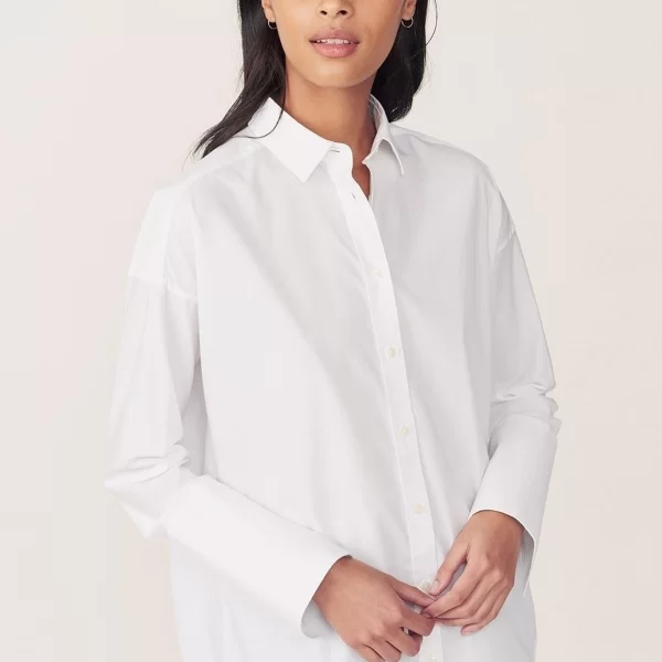 Gant γυναικείο πουκάμισο Oversized Broadcloth - 4300021 Λευκό
