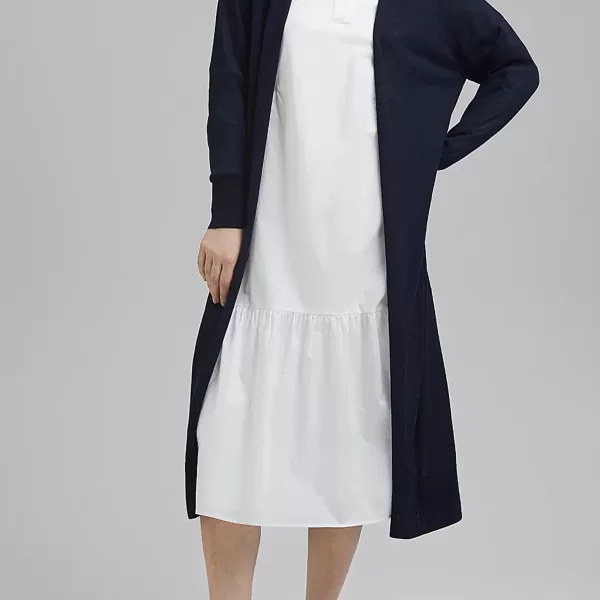 Esprit γυναικεία πλεκτή ζακέτα ανοιχτή - 041EE1I312 Μπλε Σκούρο