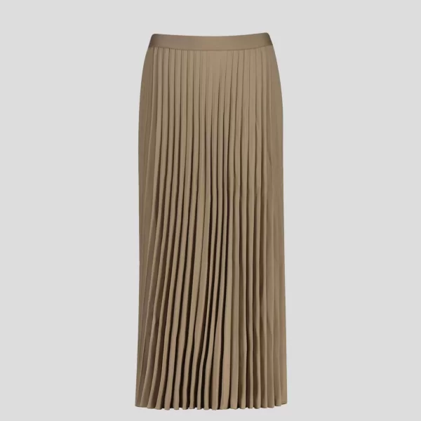Gant γυναικεία maxi φούστα ψηλόμεση πλισέ - 4400169 Μπεζ