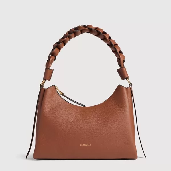 Coccinelle γυναικεία δερμάτινη τσάντα ώμου 