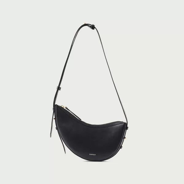 Soeur γυναικεία δερμάτινη τσάντα ώμου 