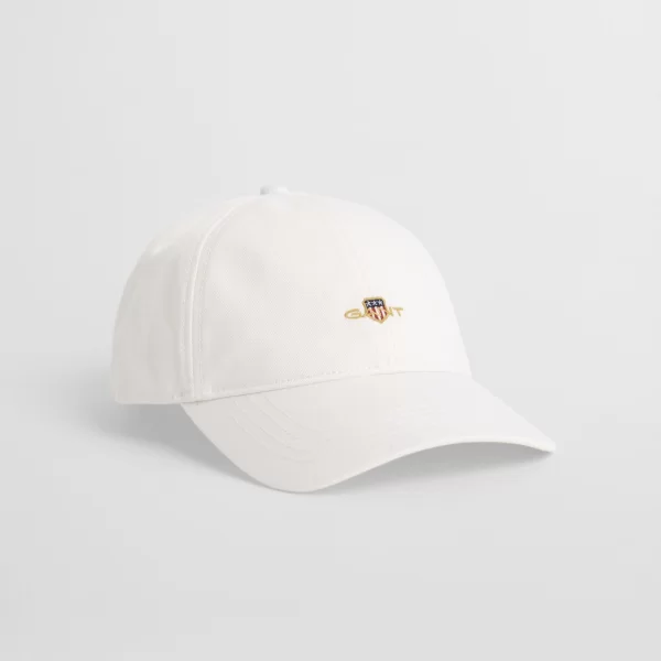 Gant γυναικείο καπέλο jockey με κεντημένο λογότυπο - 4901000 Λευκό