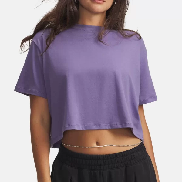 Under Armour γυναικείο T-shirt cropped με λογότυπο Loose Fit 