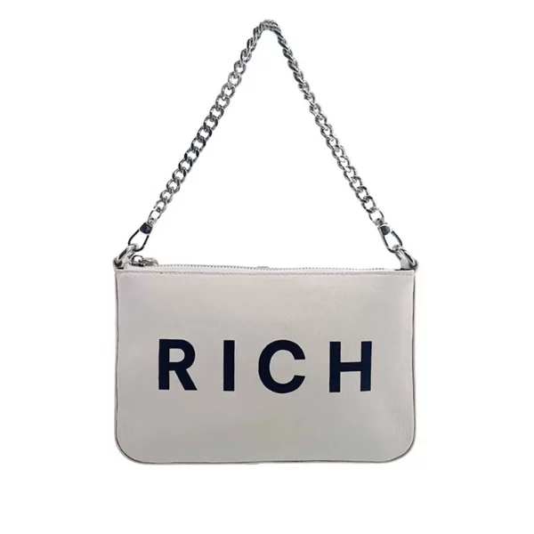 JOHN RICHMOND John Richmond γυναικεία δερμάτινη τσάντα ώμου 