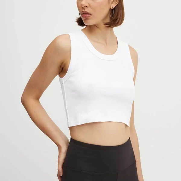 Vans γυναικείο αμάνικο τοπ ribbed αμάνικο με λογότυπο 