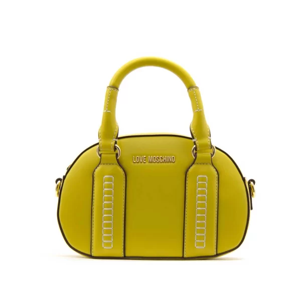 Love Moschino γυναικεία τσάντα χειρός με μεταλλικό λογότυπο - JC4091PP1OLI0 Κίτρινο