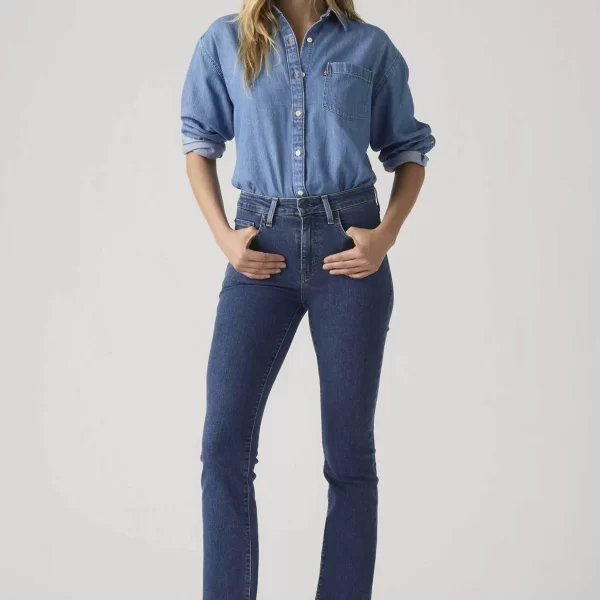 Levi's® γυναικείο ψηλόμεσο τζιν παντελόνι πεντάτσεπο Slim Bootcut Fit 