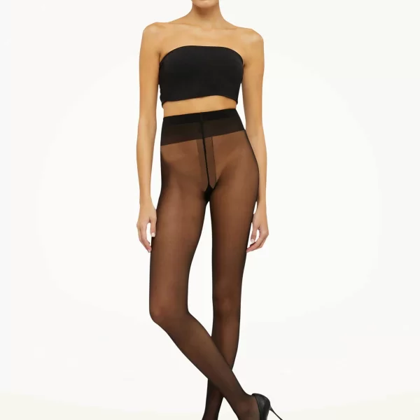 Wolford γυναικείο καλσόν μονόχρωμο - 18382 Μαύρο