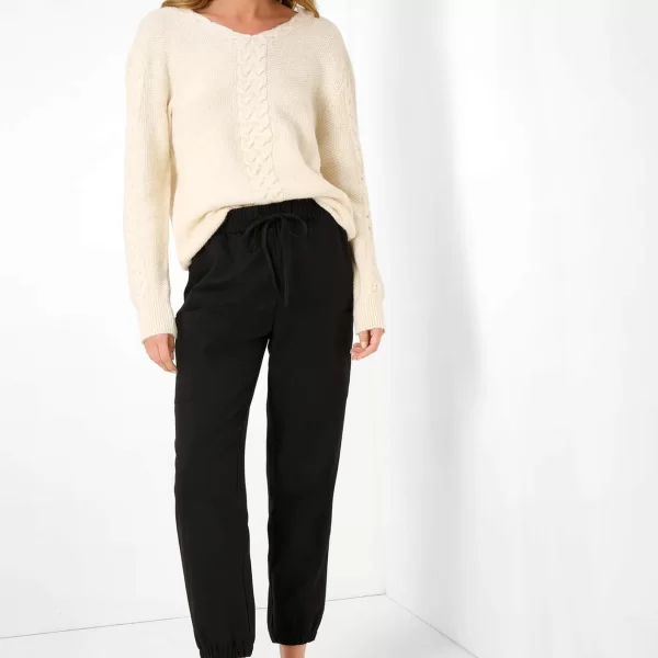 Orsay γυναικείο παντελόνι cargo cropped μονόχρωμο - 324296-660000 Μαύρο