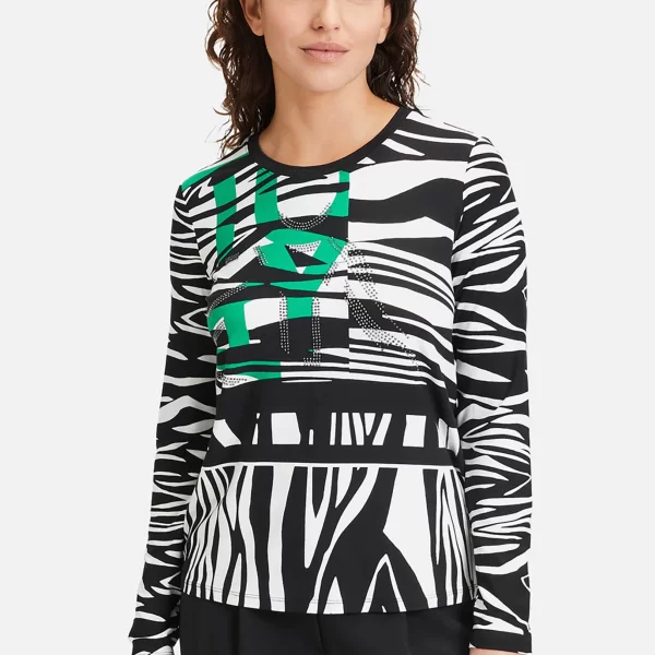Betty Barclay γυναικεία μπλούζα με all-over zebra print - 2009/2110 Ασπρόμαυρο