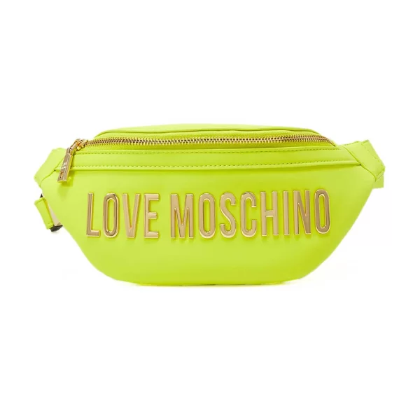 Love Moschino Love Moschino γυναικεία τσάντα μέσης μονόχρωμη με ανάγλυφο λογότυπο 