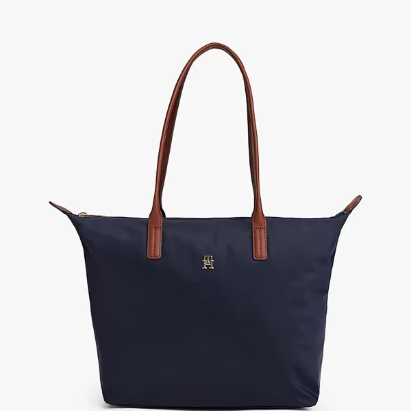 Tommy Hilfiger γυναικεία τσάντα tote με μεταλλικό μονόγραμμα 