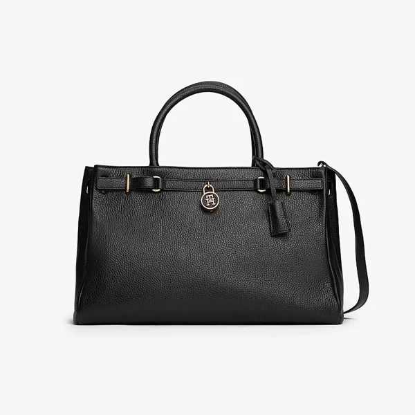 Tommy Hilfiger γυναικεία τσάντα tote με μεταλλικό μονόγραμμα 