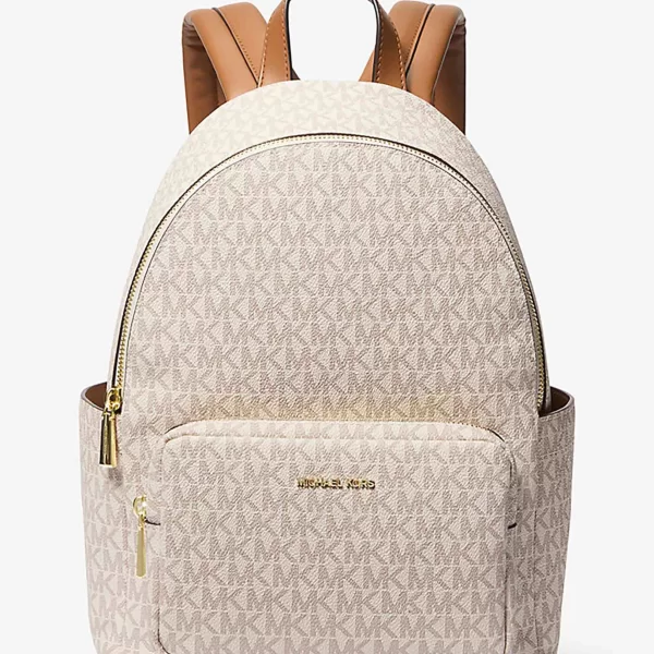 MICHAEL KORS Michael Kors γυναικείο backpack με all-over monogram και μεταλλικό λογότυπο 
