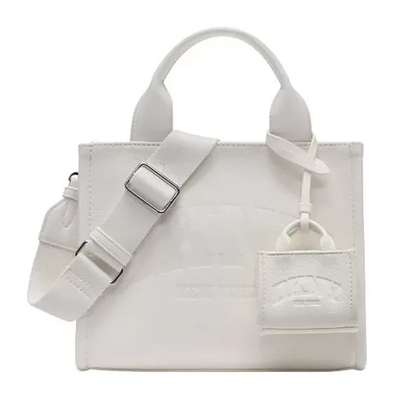 DKNY γυναικεία τσάντα ώμου με ανάγλυφο λογότυπο 