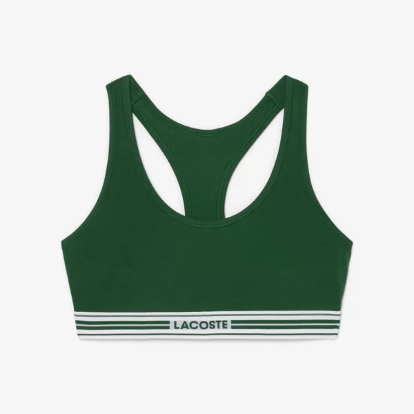 Lacoste γυναικείο εσώρουχο bralette με λογότυπο - IF8179-00 Πράσινο