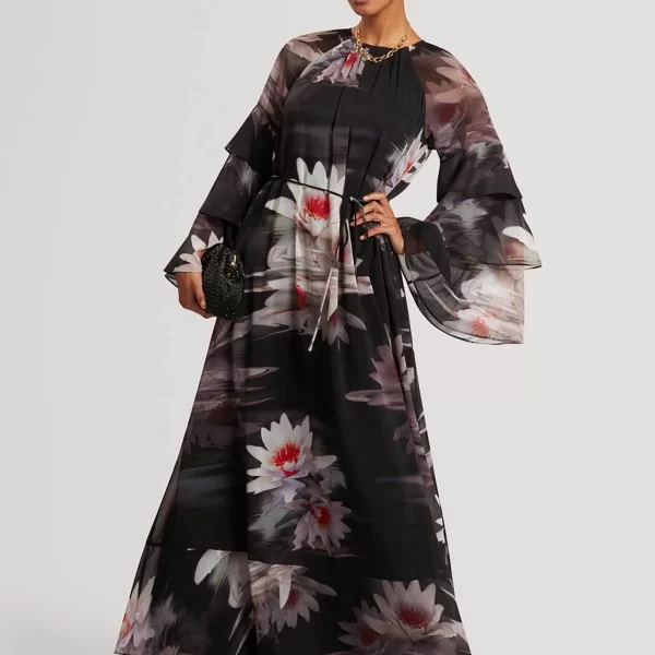 Ted Baker γυναικείο maxi φόρεμα με floral print 