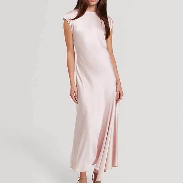 Ted Baker γυναικείο midi αμάνικο φόρεμα μονόχρωμο 