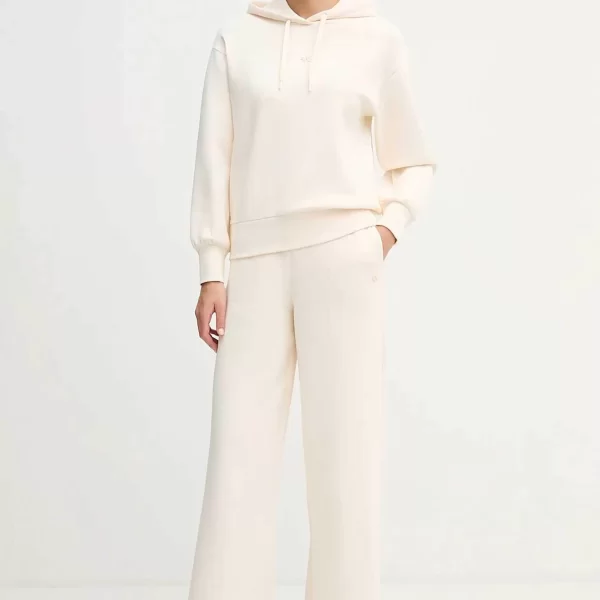 Armani Exchange γυναικείο παντελόνι φόρμας με monogram Regular Fit - XW001830AF10818 Λευκό