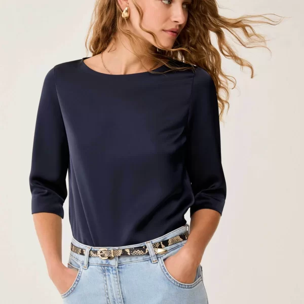 Pennyblack γυναικεία μπλούζα σατέν 