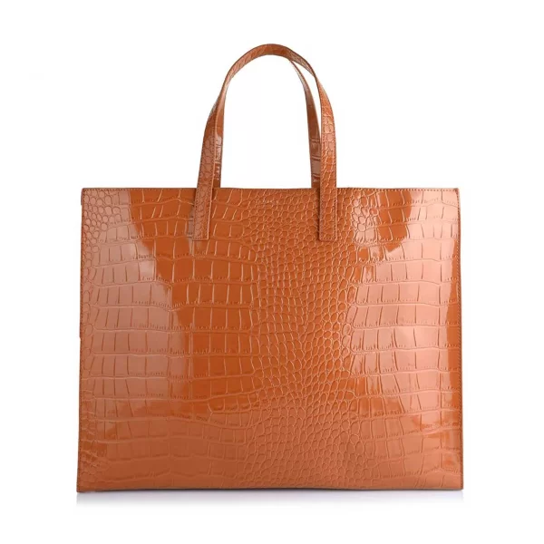 Ted Baker γυναικεία τσάντα ώμου με κροκό σχέδιο 