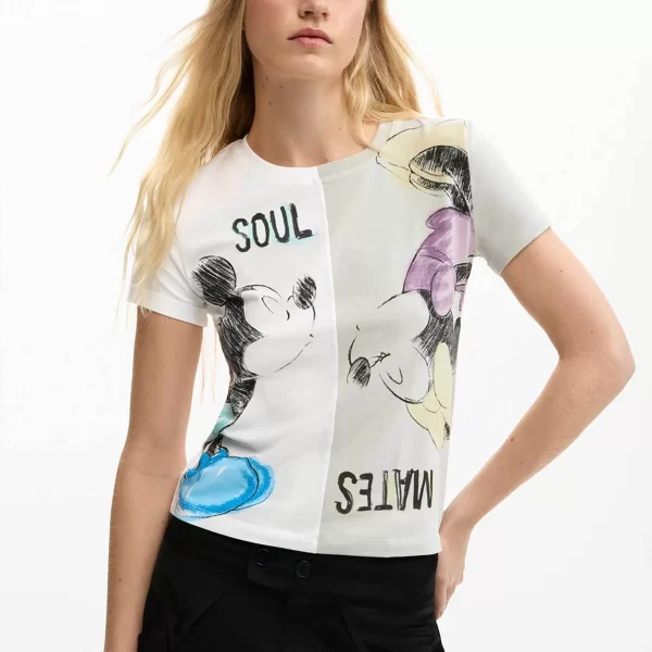 Desigual γυναικείο T-shirt με print Regular Fit 