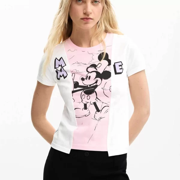 Desigual γυναικείο T-shirt με print Regular Fit 