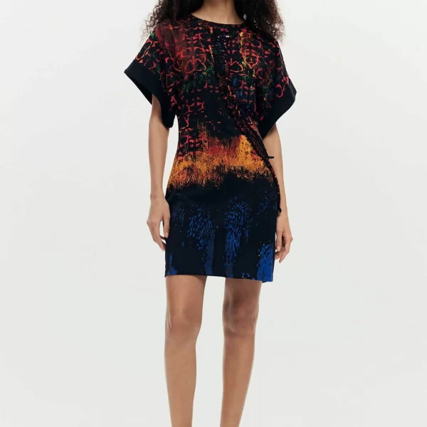 Desigual γυναικείο mini φόρεμα με all-over 