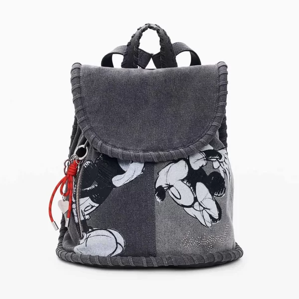 Desigual γυναικείο denim backpack με print 