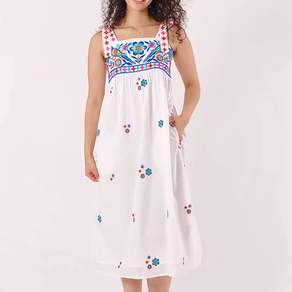 Nimo With Love γυναικείο φόρεμα με κέντημα 