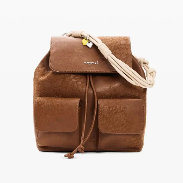 Desigual γυναικείο backpack με κεντητές λεπτομέρειες 