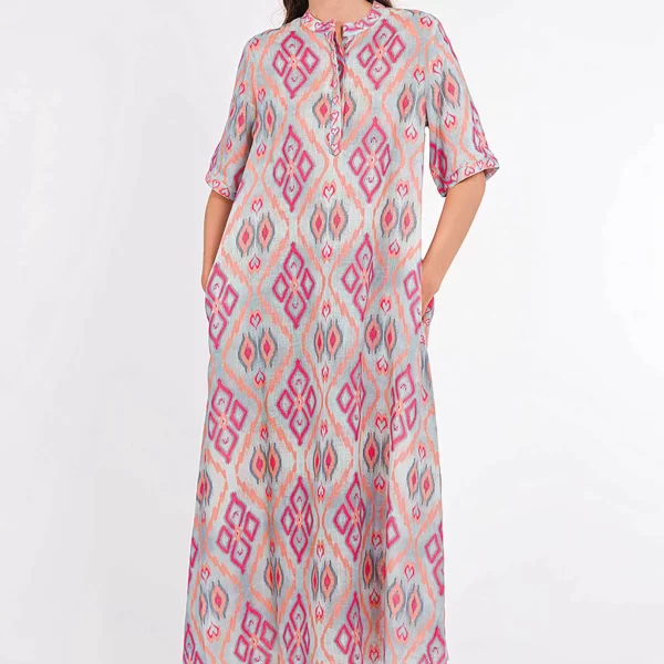 Nimo With Love γυναικείο midi φόρεμα με print 