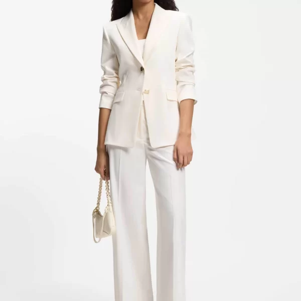 Hugo Boss γυναικείο παντελόνι μονόχρωμο Wide Fit 