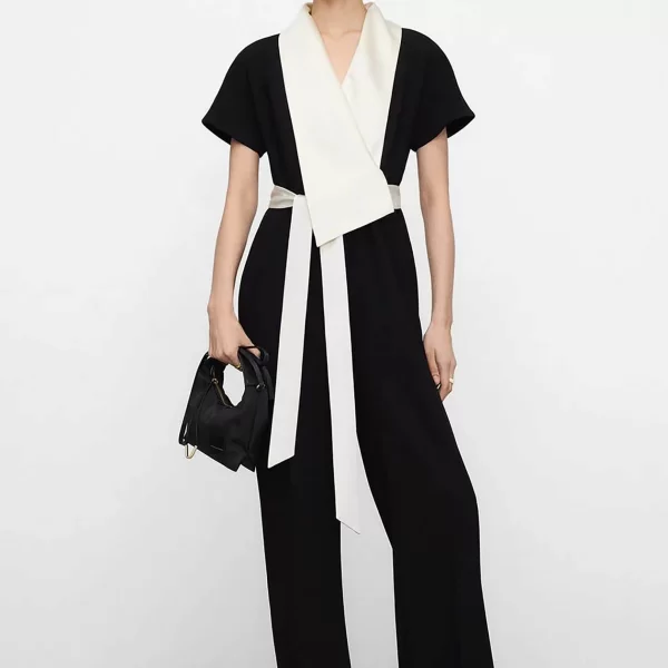 ADOLFO DOMINGUEZ Adolfo Domínguez γυναικεία ολόσωμη δίχρωμη φόρμα - 263032369 Μπεζ