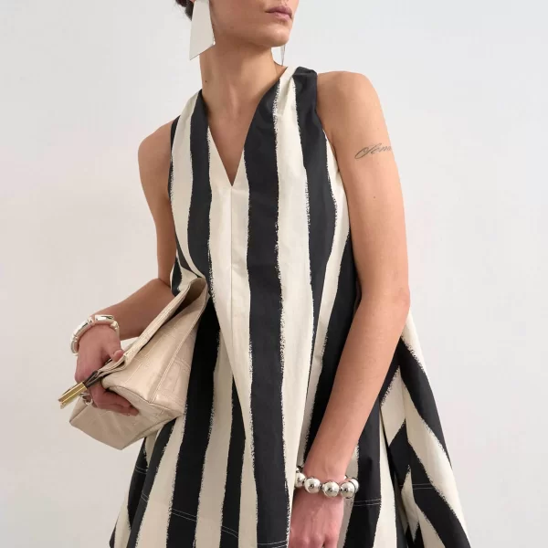 Topshop γυναικείο mini φόρεμα ριγέ 