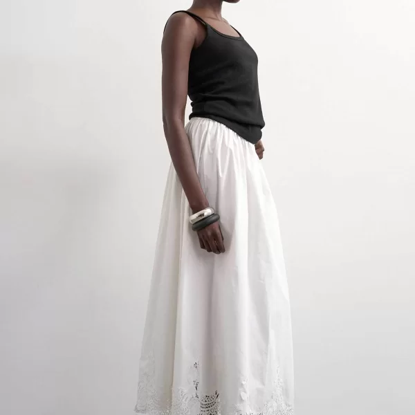 Topshop γυναικεία midi φούστα με δαντέλα 