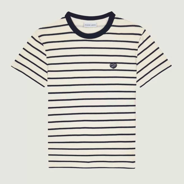 Maison Labiche γυναικείο βαμβακερό T-shirt με ριγέ σχέδιο 