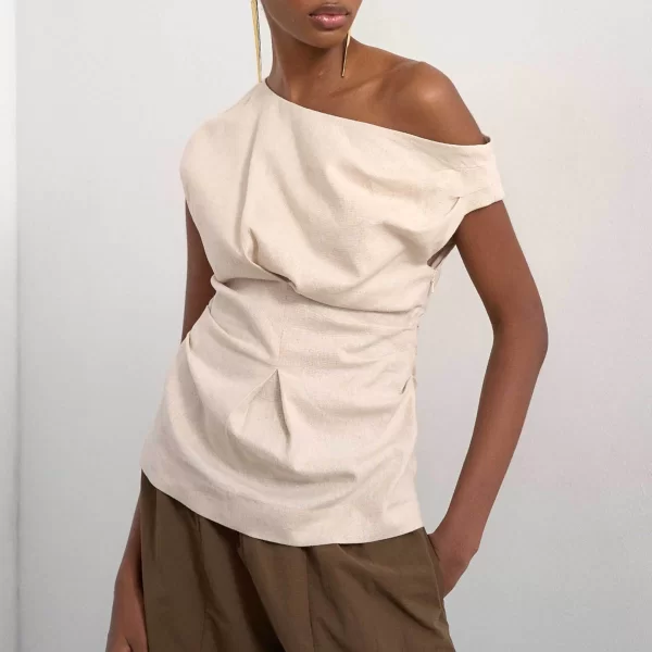 Topshop γυναικεία μπλούζα με ασύμμετρο πάνω μέρος 