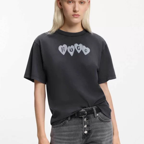 Hugo Boss γυναικείο T-shirt βαμβακερό με λογότυπο 