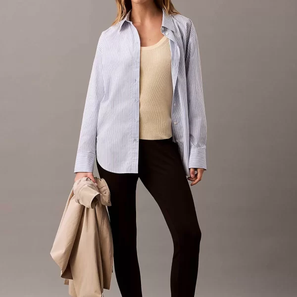 Calvin Klein γυναικείο ελαστικό παντελόνι Skinny Fit - LV044B691G Μαύρο