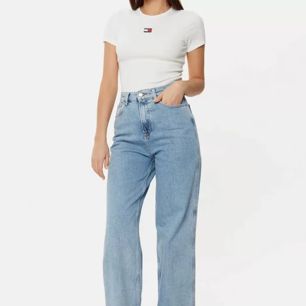 TOMMY JEANS Tommy Jeans γυναικεία τζιν παντελόνι πεντάτσεπο Wide Leg - DW0DW19558 Denim Blue Ανοιχτό