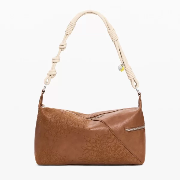 Desigual γυναικεία τσάντα ώμου με κεντήματα 