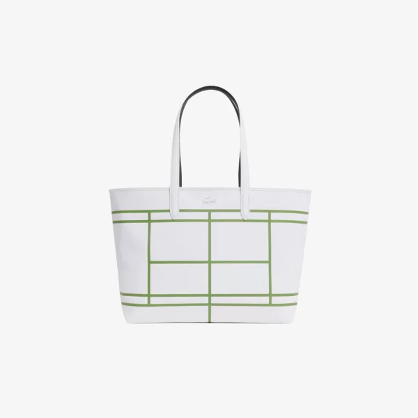 Lacoste γυναικεία τσάντα tote πικέ με ανάγλυφο λογότυπο 