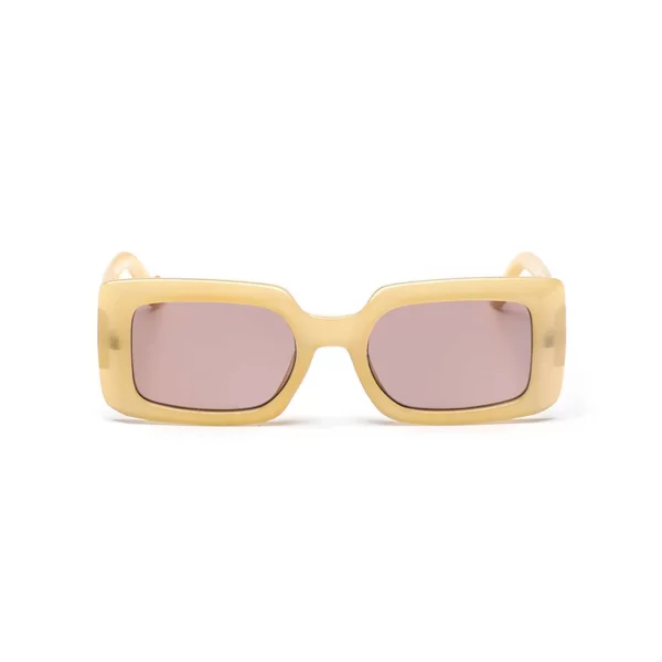 FOLLI FOLLIE Folli Follie γυναικεία γυαλιά ηλίου ορθογώνια μάσκα - SG23B024I Μπεζ