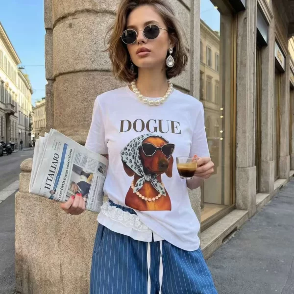 ΜΠΛΟΥΖΑ ΜΕ ΜΕ ΤΥΠΩΜΑ Άσπρο