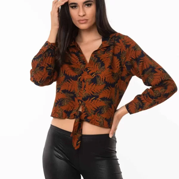 Boutique ΜΠΛΟΥΖΑ ΕΜΠΡΙΜΕ ΜΕ ΔΕΣΙΜΟ ΜΠΡΟΣΤΑ Καφέ