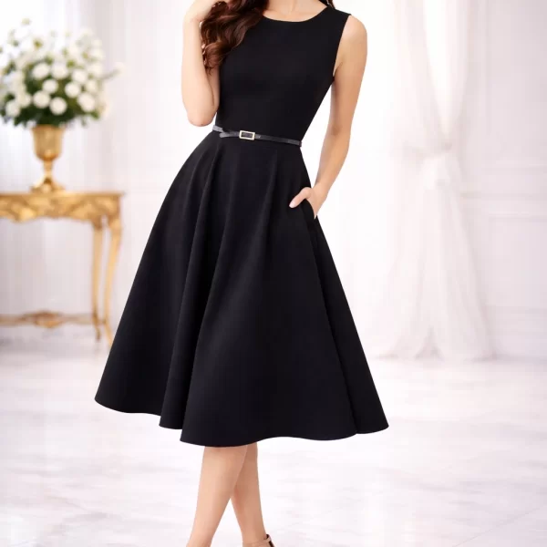 ΦΟΡΕΜΑ ΜΕ ΖΩΝΗ ΣΕ ΑΛΦΑ ΓΡΑΜΜΗ Μαύρο