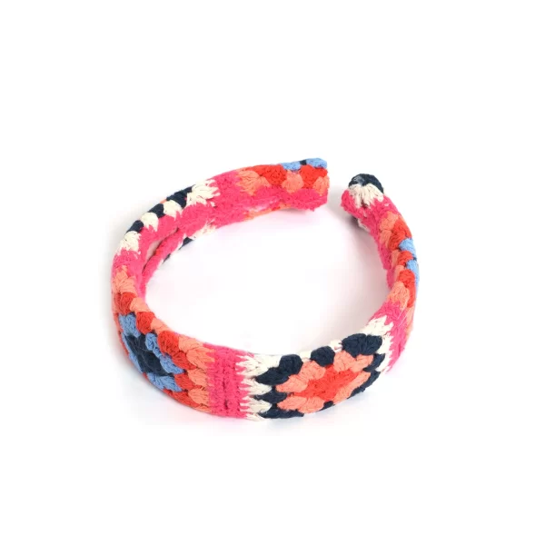 Στέκα πλεκτή με φλοράλ μοτίβο