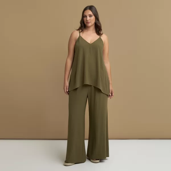 Αμάνικο τοπ κρεπ airwashed